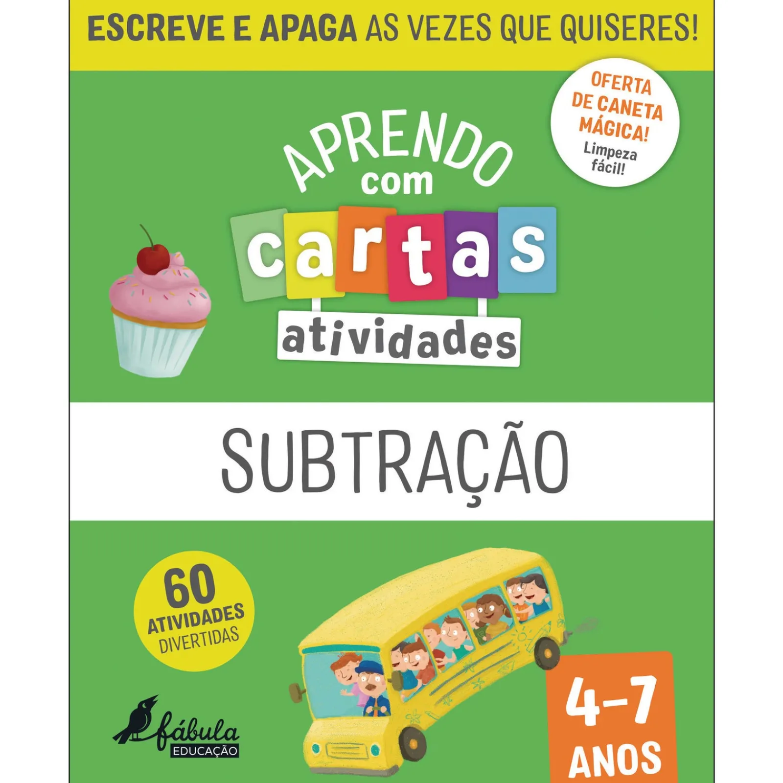 Best Fábula Educação Aprendo com Cartas - Subtração (4-7 Anos)