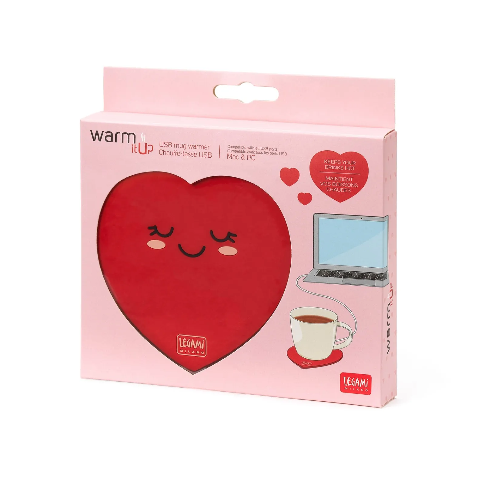 Hot Legami Aquecedor Chávena USB - Coração