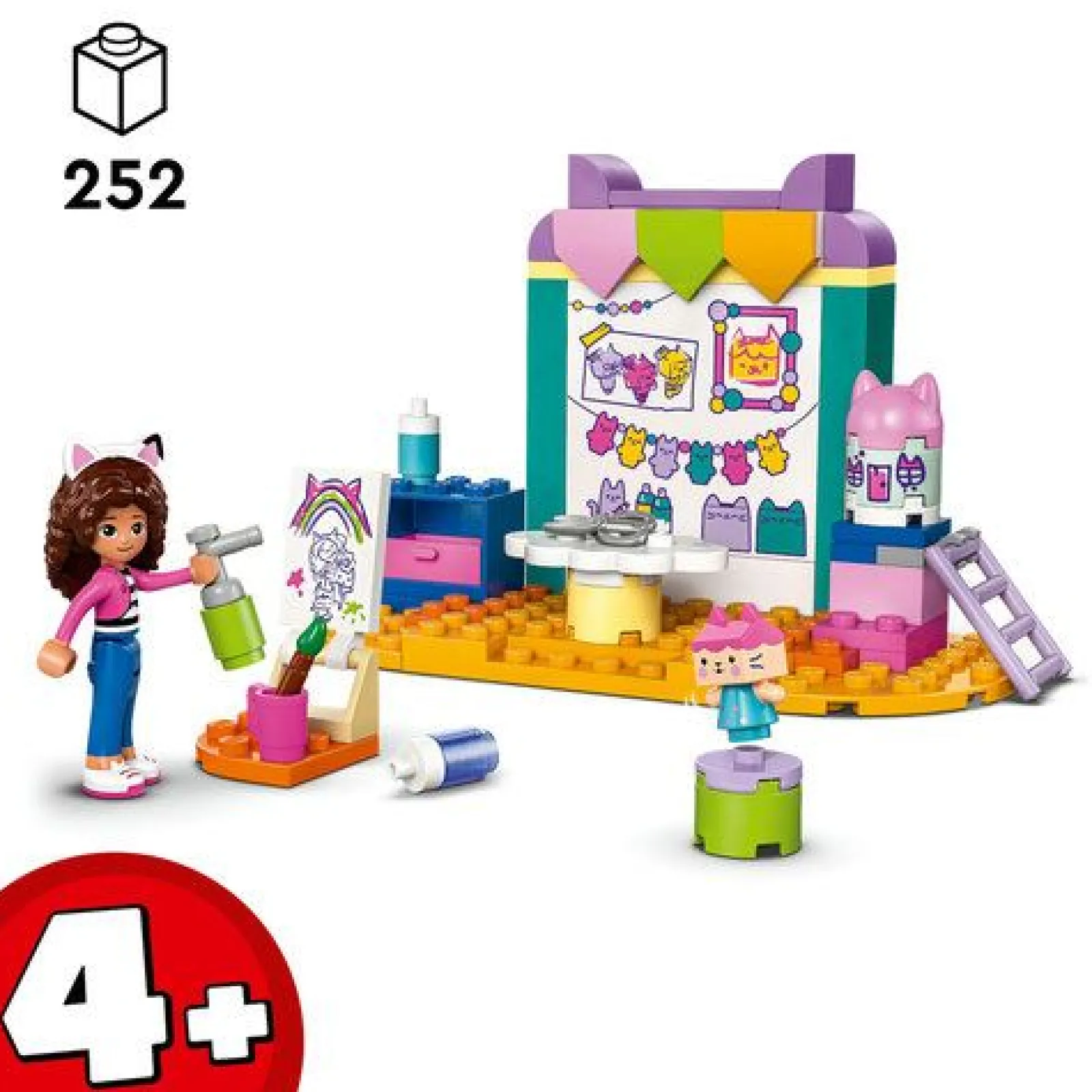 Lego-Gabby Artes Com O Bebé Cartão