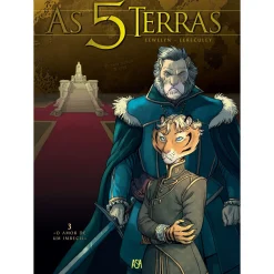 Edições Asa As 5 Terras - Livro 3: «O Amor de um Imbecil» de Lewelyn e Jerome Lereculey