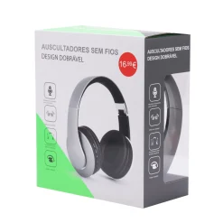 New Wesdar Auscultadores Sem Fios Dobrável Cinza Bl