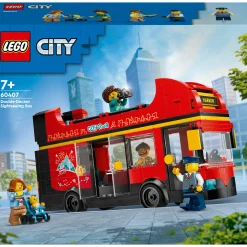 New Lego-City Autocarro Turístico Vermelho de 2 Pisos