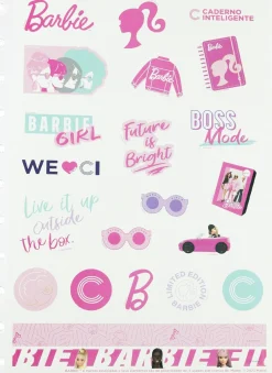 Caderno Inteligente Autocolantes A4 Barbie