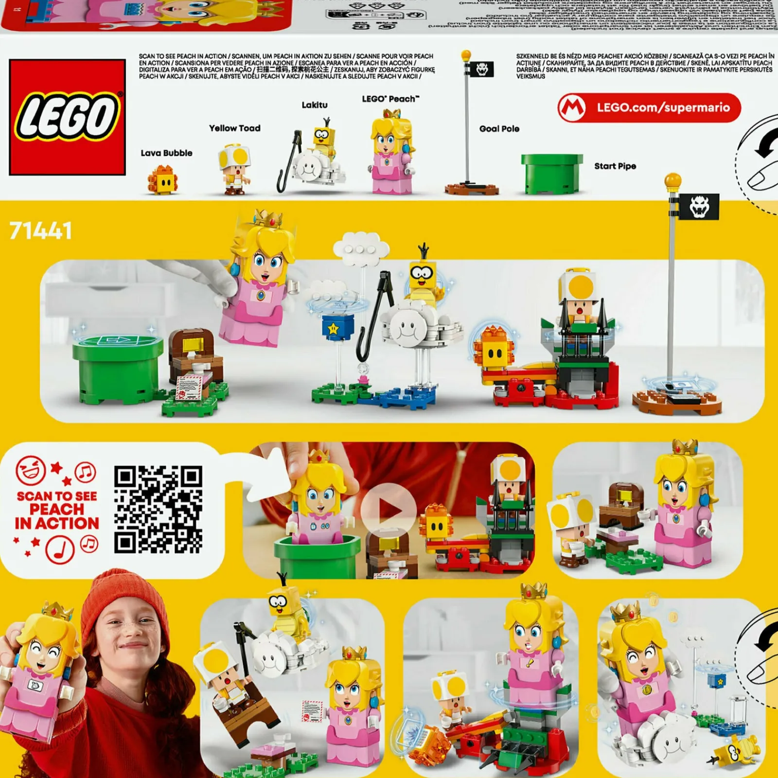 Hot Lego-Sup Mario Aventuras Interativas Com A Lego Peach