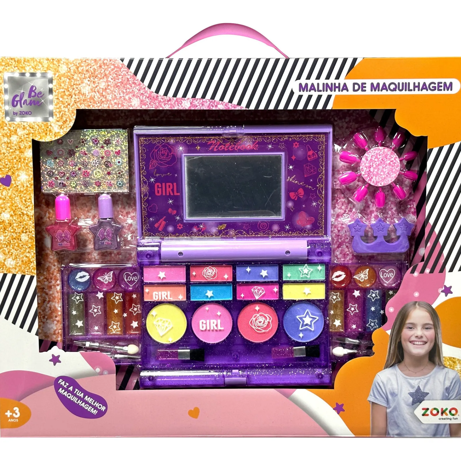 Outlet Zoko-Be Glam Be-Glam Malinha De Maquilhagem