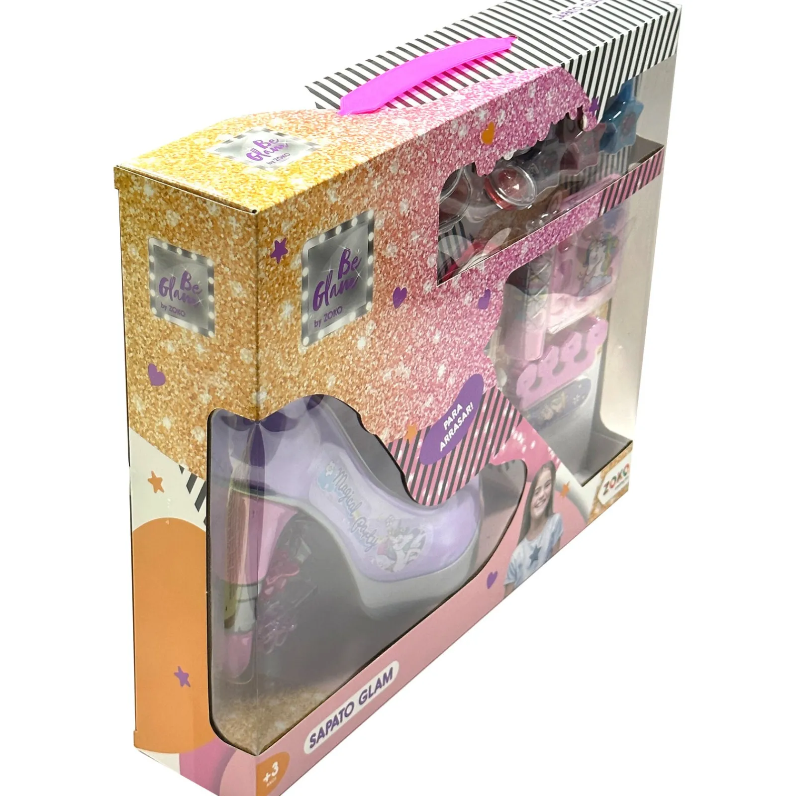 Zoko-Be Glam Be-Glam Maquilhagem Sapato De Cristal