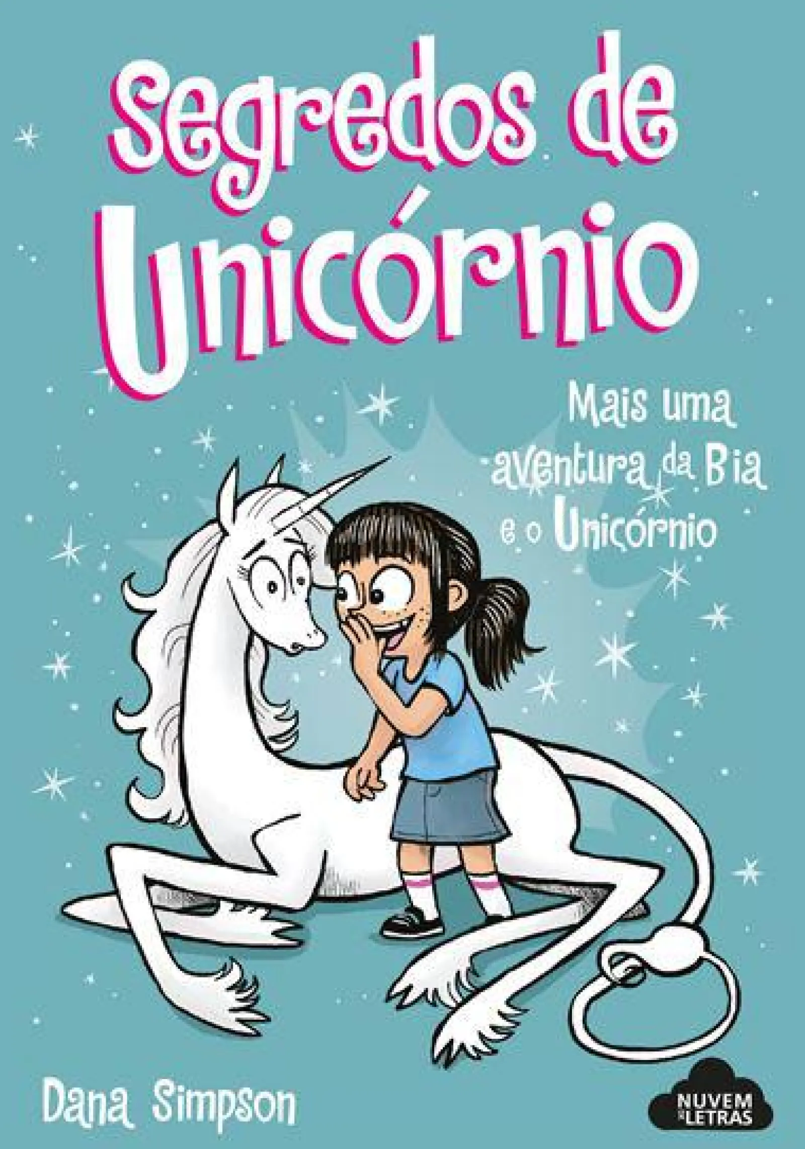 Nuvem De Letras Bia e o Unicórnio - Segredos de Unicórnio de Dana Simpson N.º 10
