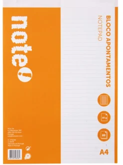 Clearance Note! Bloco de Apontamentos A4 Pautado