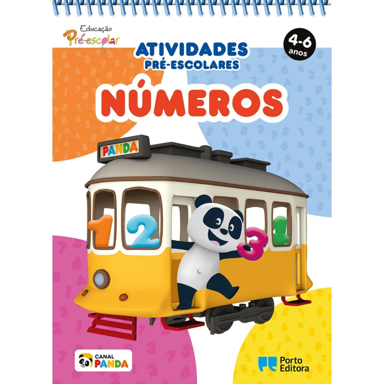 Porto Editora Bloco de Atividades Pré-Escolares Panda: Números - 4-6 Anos