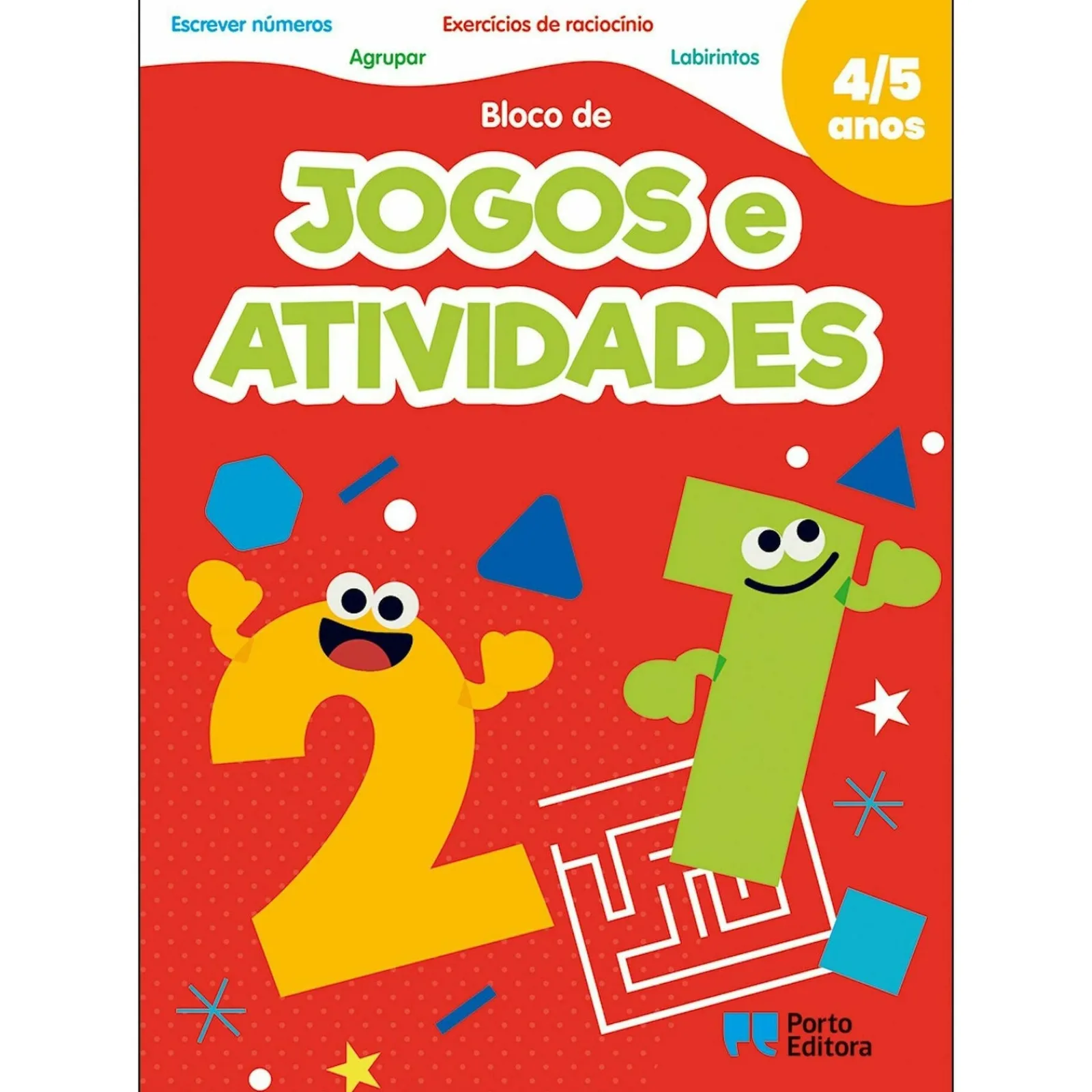 Porto Editora Bloco de Jogos e Atividades - 4/5 Anos