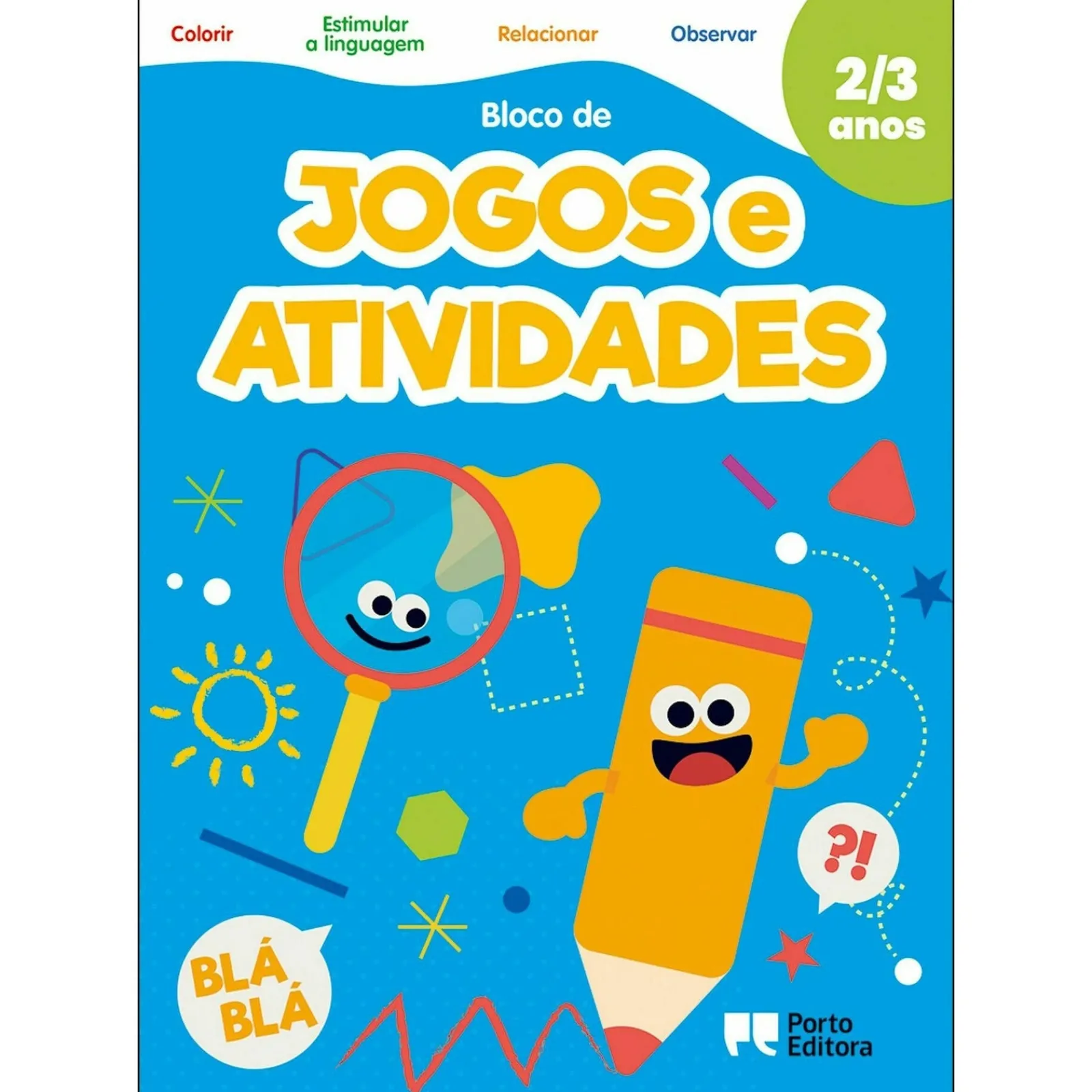 Porto Editora Bloco de Jogos e Atividades - 2/3 Anos