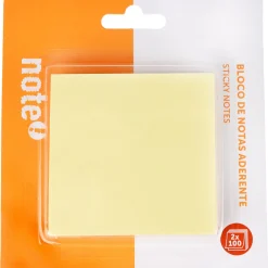 Note! Bloco de Notas Aderente 7.6 x 7.6cm Amarelo
