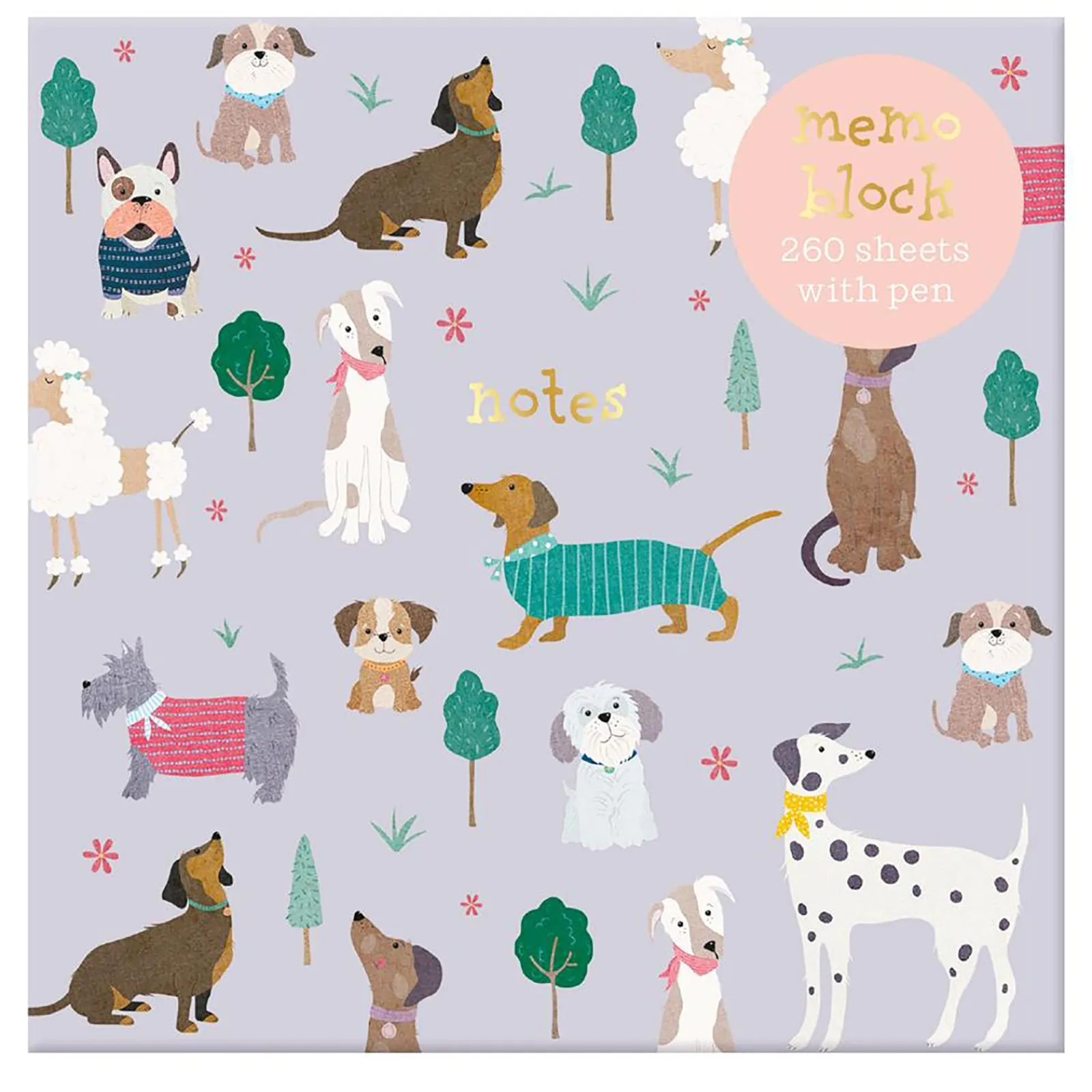 Do Art Bloco Memo com Caneta - Puppies