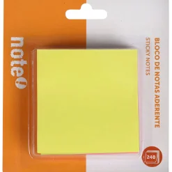 Note! Bloco Nota Aderente 76*76Mm 240 Folhas 4 Cores