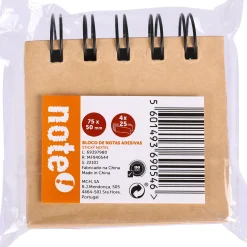 Sale Note! Bloco Notas Aderente 7,5*5Cm 25 Folhas 4 Unidades