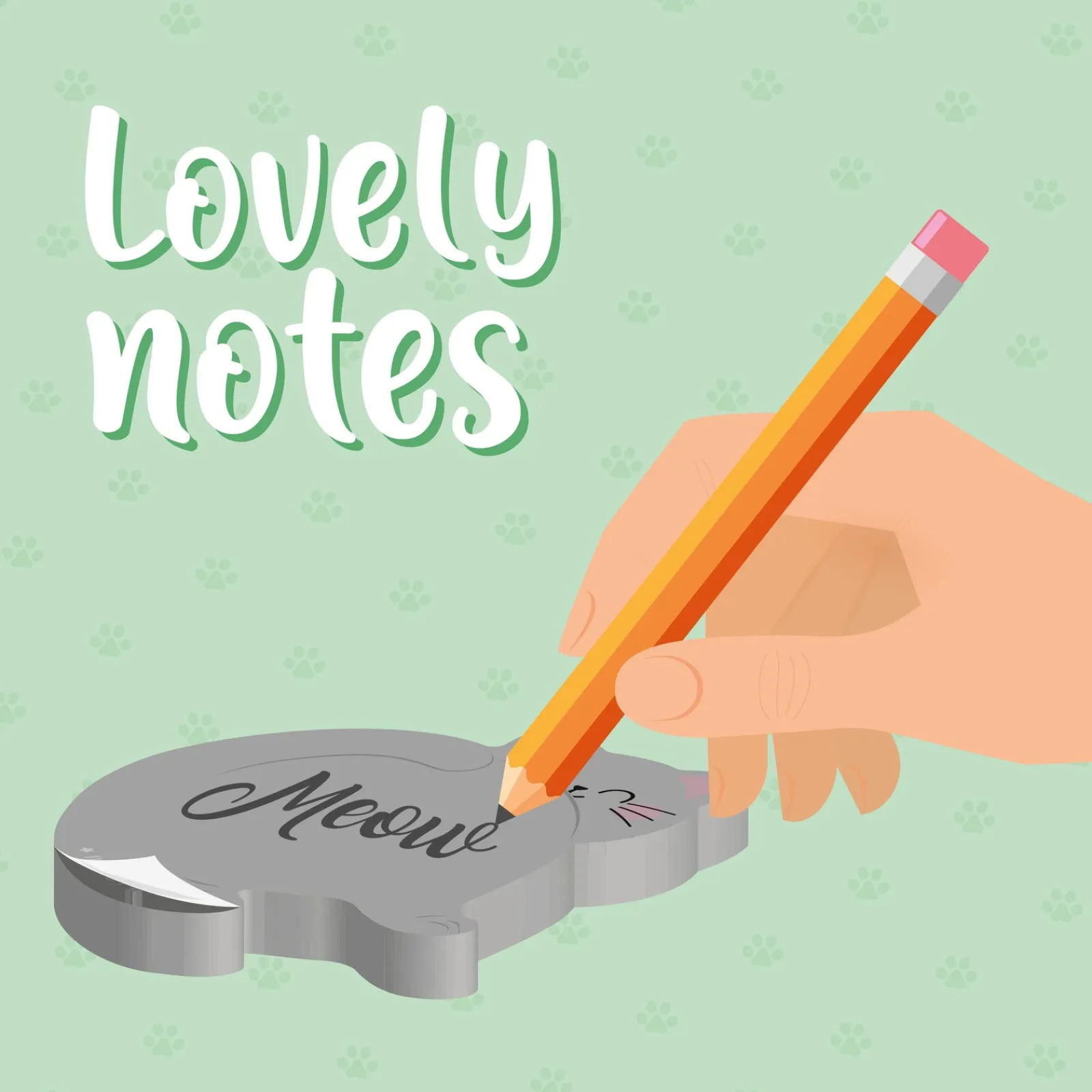 Legami Bloco Notas Aderentes - Kitty