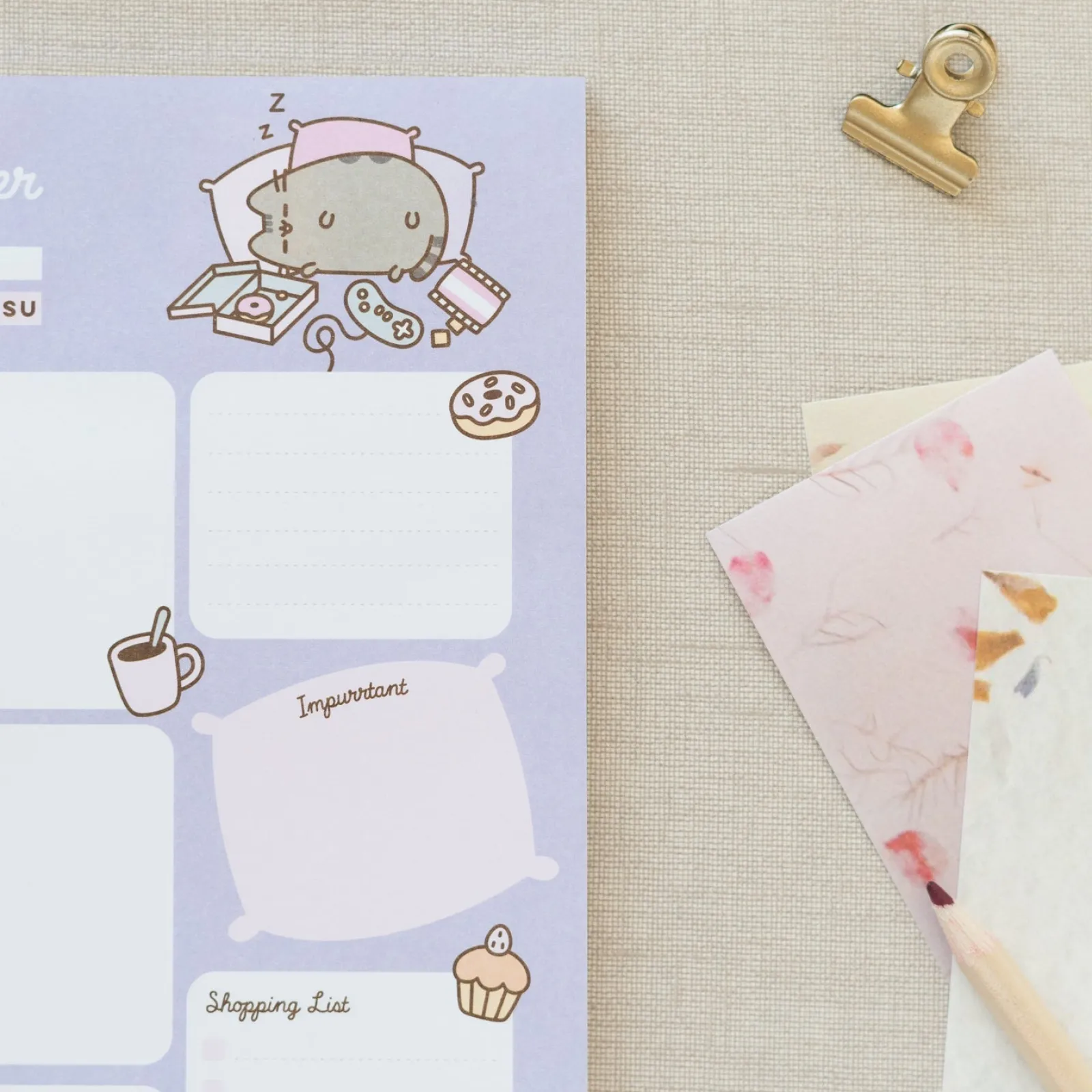 Pusheen Bloco Notas Aderentes - Moments