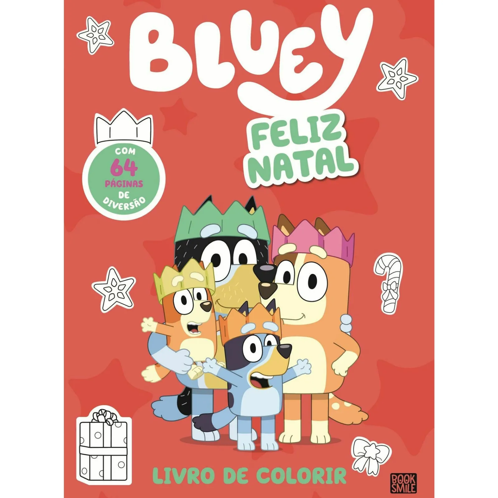 Discount Booksmile Bluey - Feliz Natal (Livro de Colorir)
