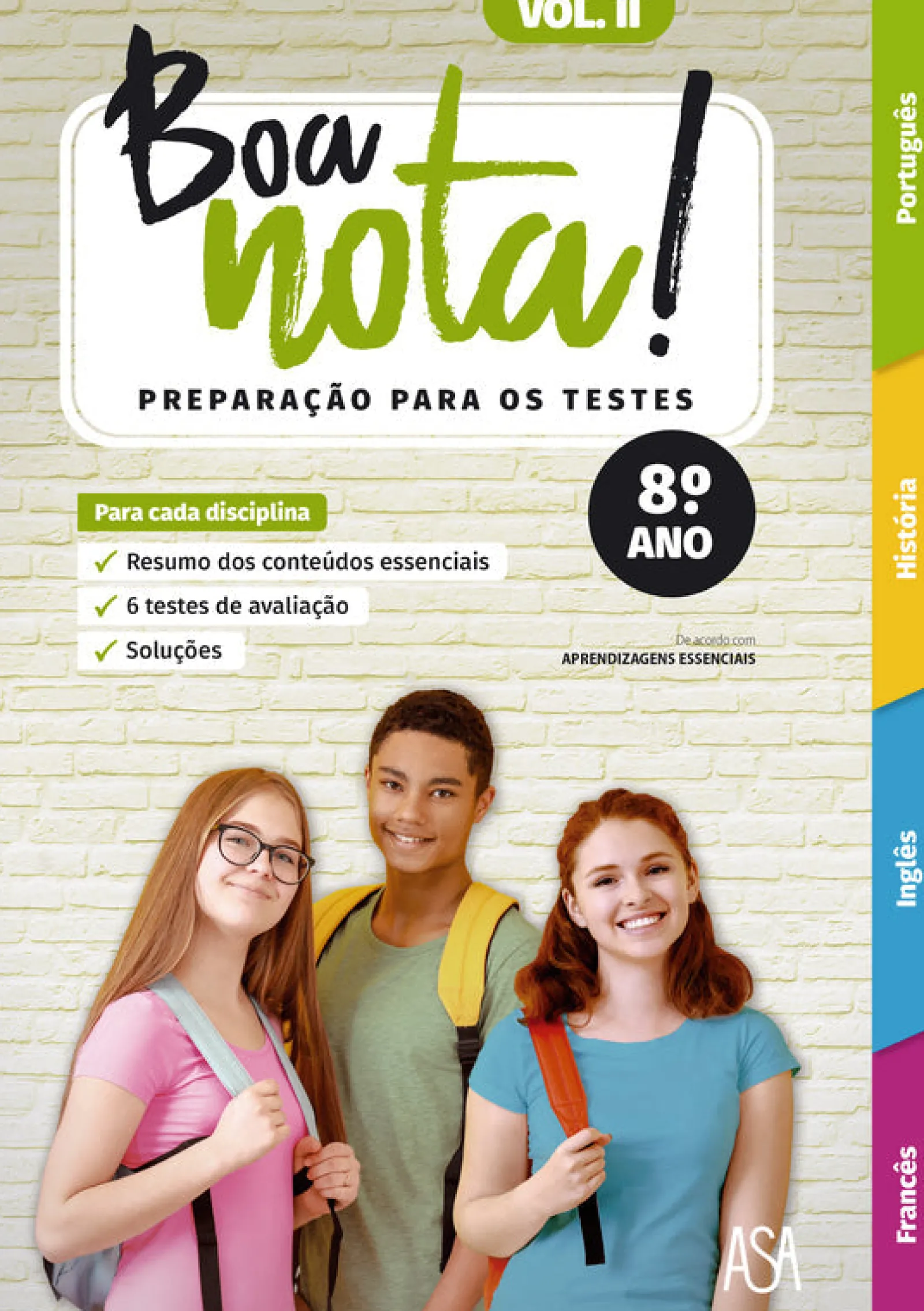 Best Edições Asa Boa Nota! Preparação para os Testes - 8.º Ano Volume II
