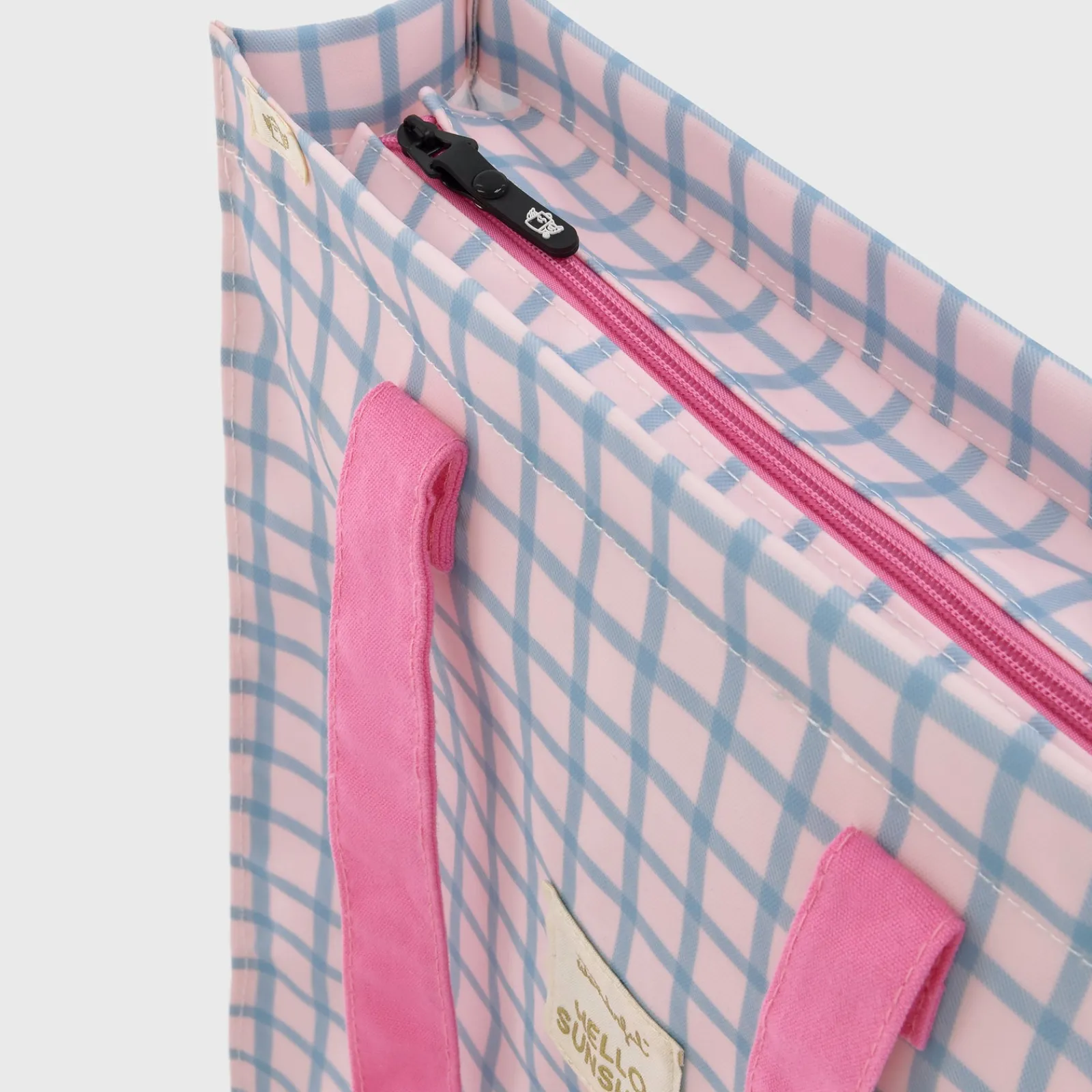 Sale Mr. Wonderful Bolsa Quadrados Azul Rosa - Hello Sunshine