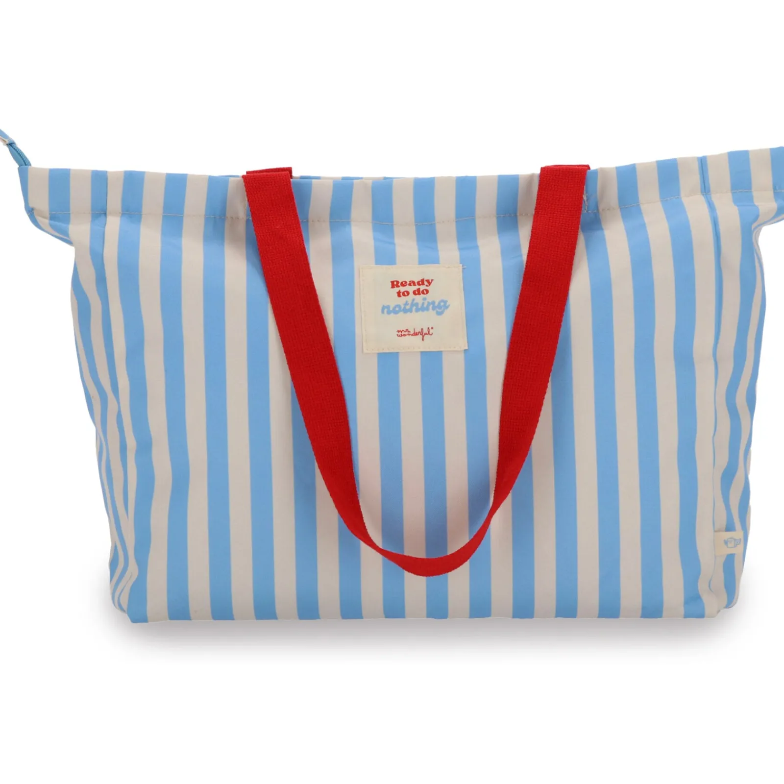 Clearance Mr Wonderfull Bolsa Risca Azul Branca - Red To Go
