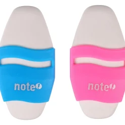 New Note! Borracha Branca Oval com Proteção 2 unidades