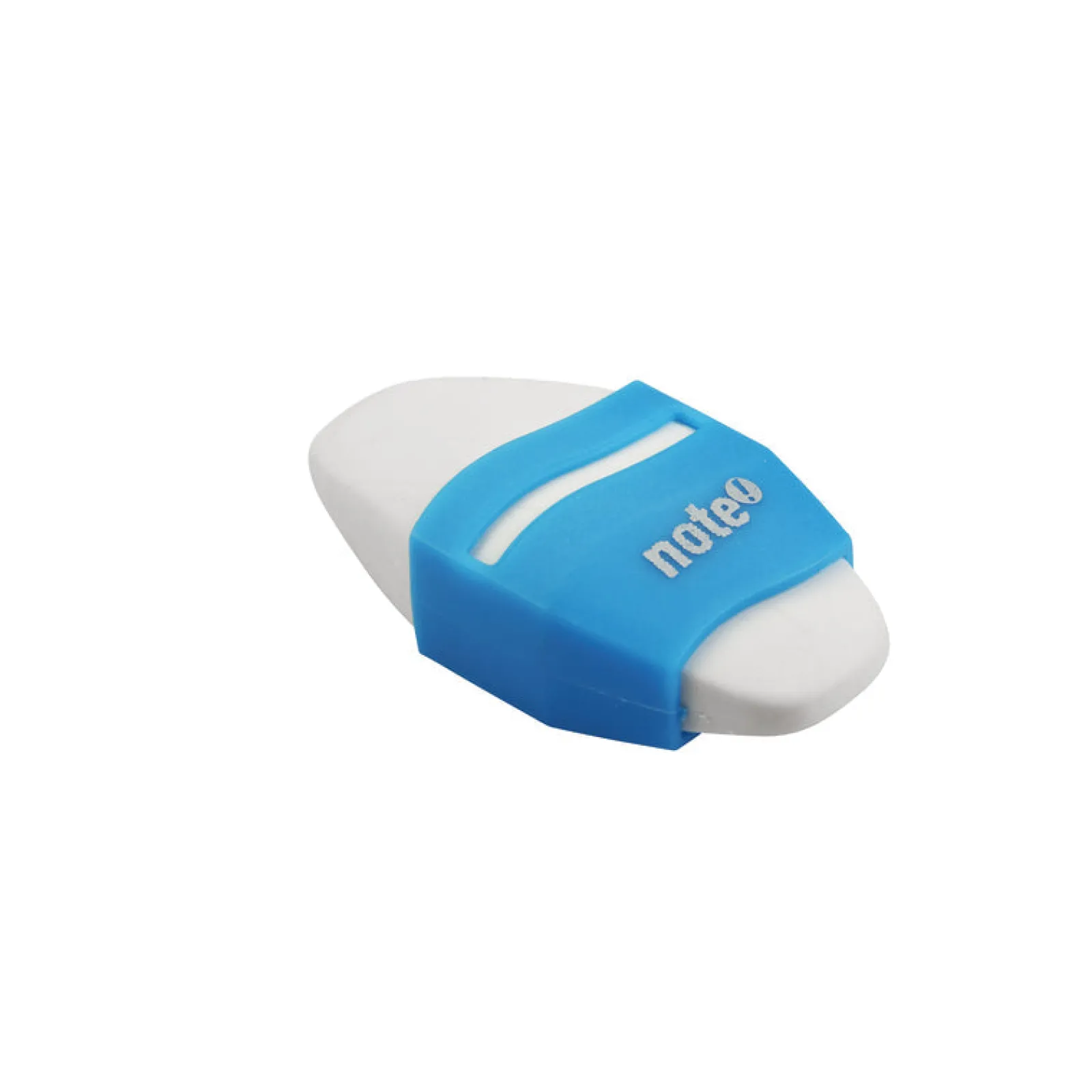 New Note! Borracha Branca Oval com Proteção 2 unidades