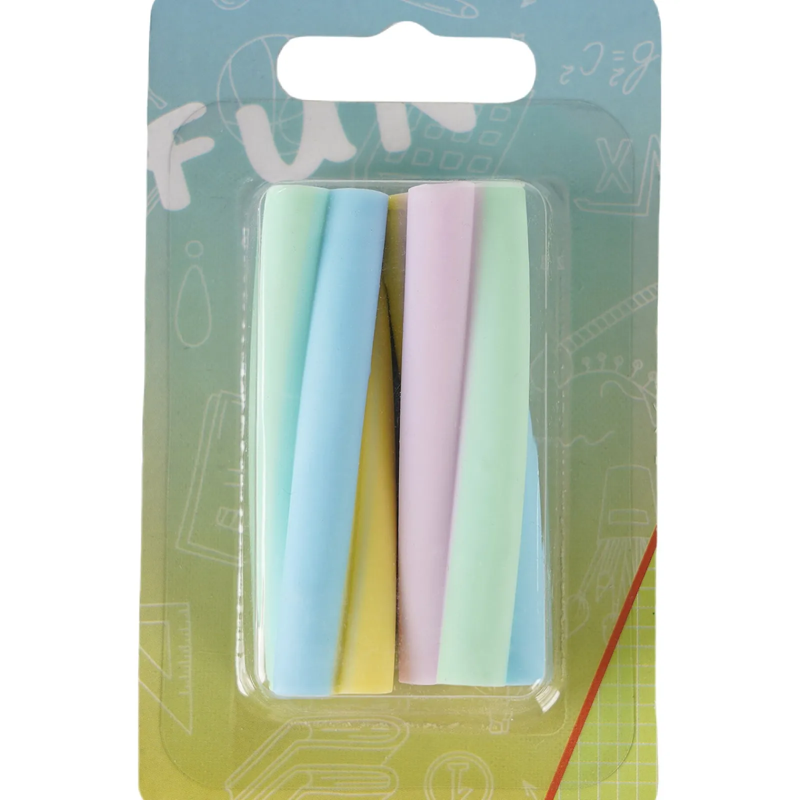 Sem Marca Borracha Goma Marshmallow Pastel 2 Unidades