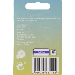 Sem Marca Borracha Goma Marshmallow Pastel 2 Unidades