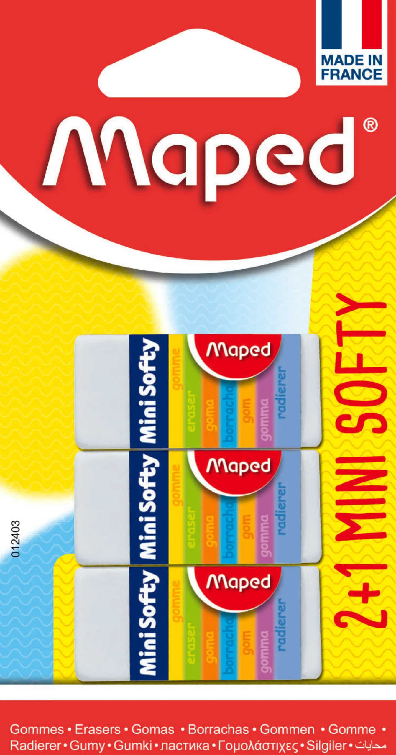 New Maped Borracha Mini Softy 3 unidades