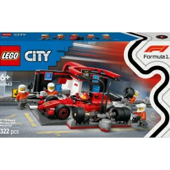 Best Lego-City Boxe de F1 com Carro Da Ferrari Lego