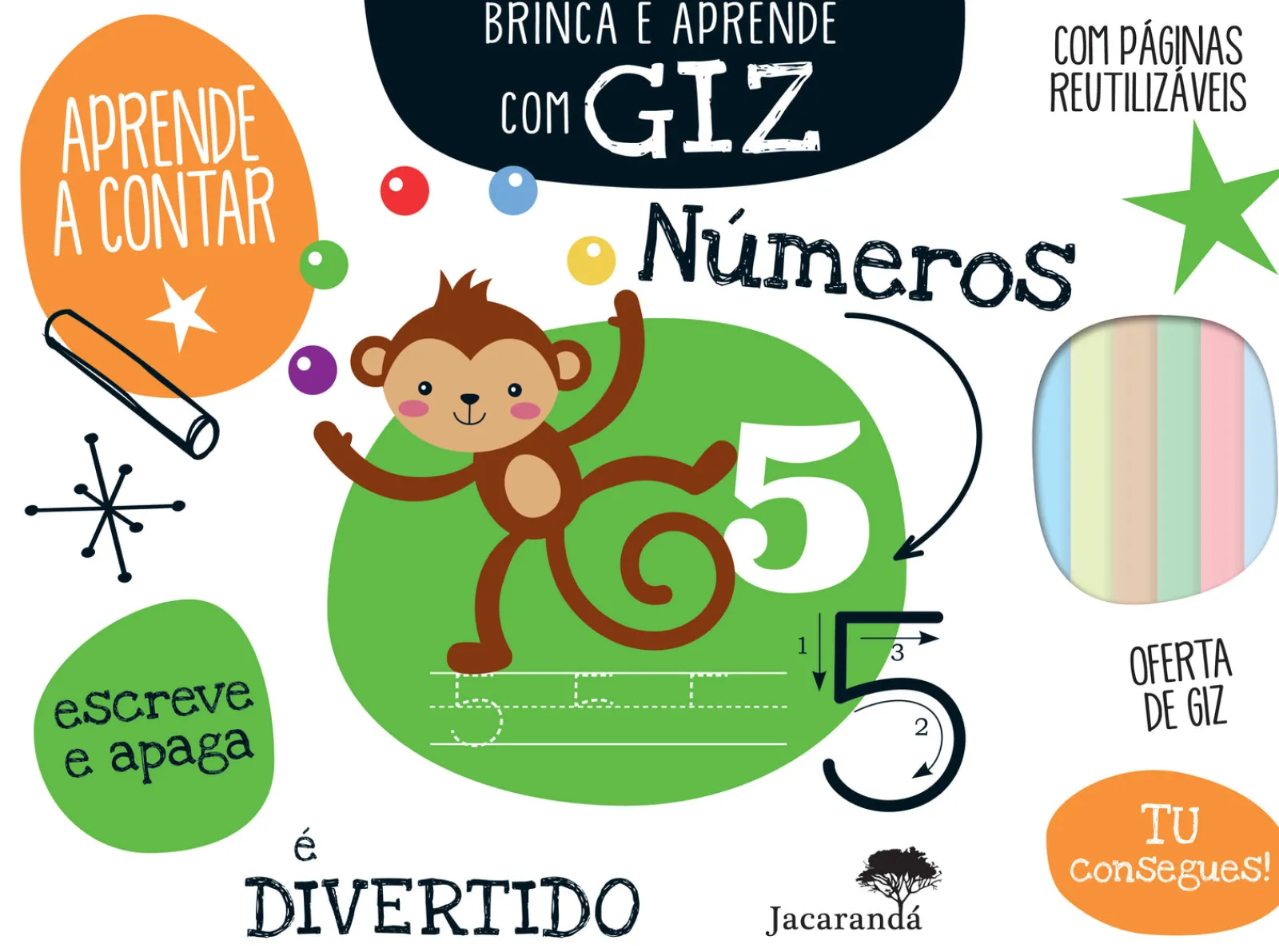 Jacarandá Brinca e Aprende com Giz - Números