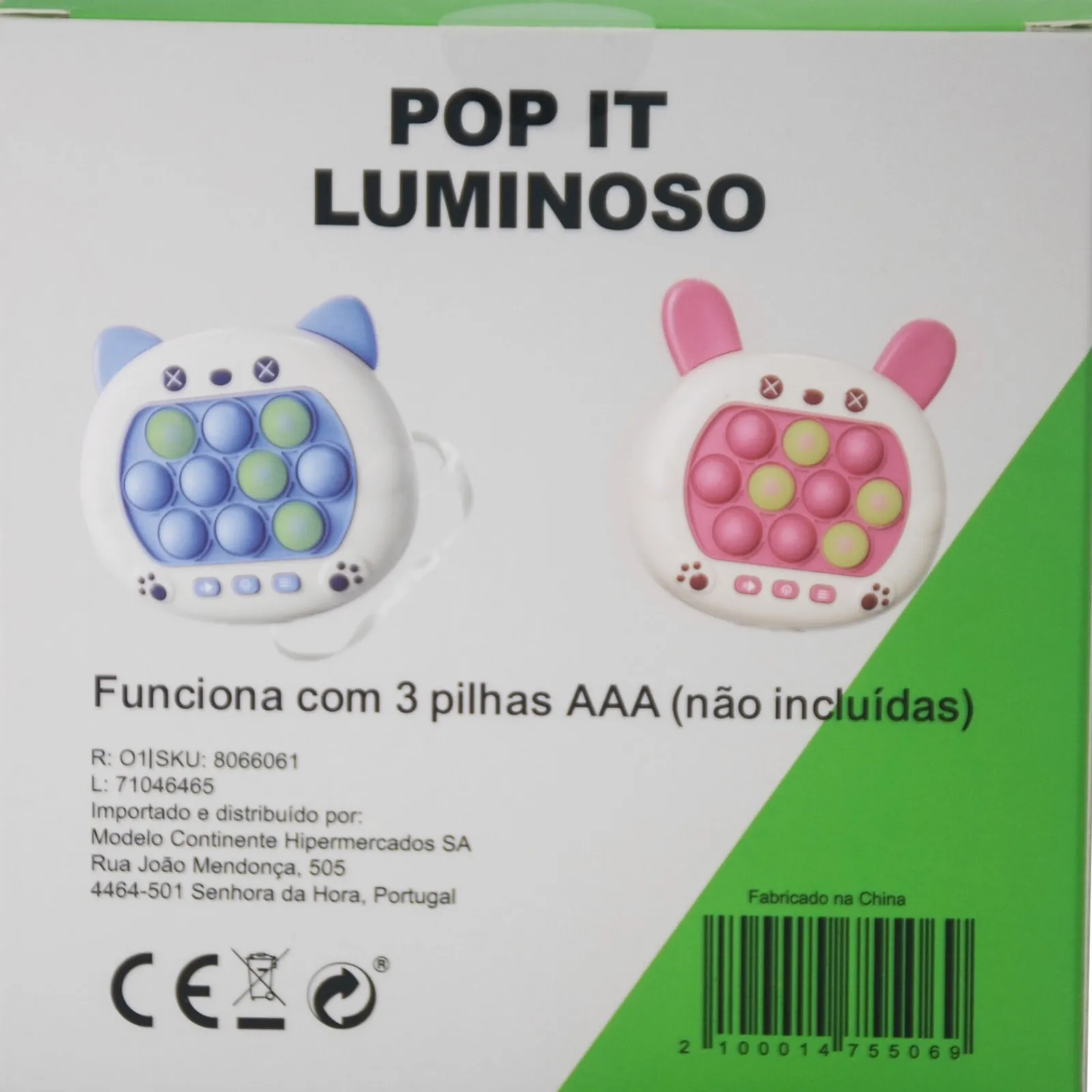 Onetop Brinquedo Popit Luminoso