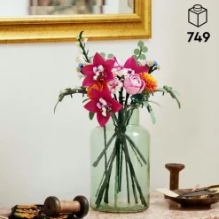 Sale Lego Buquê De Flores Cor-De-Rosa Elegante