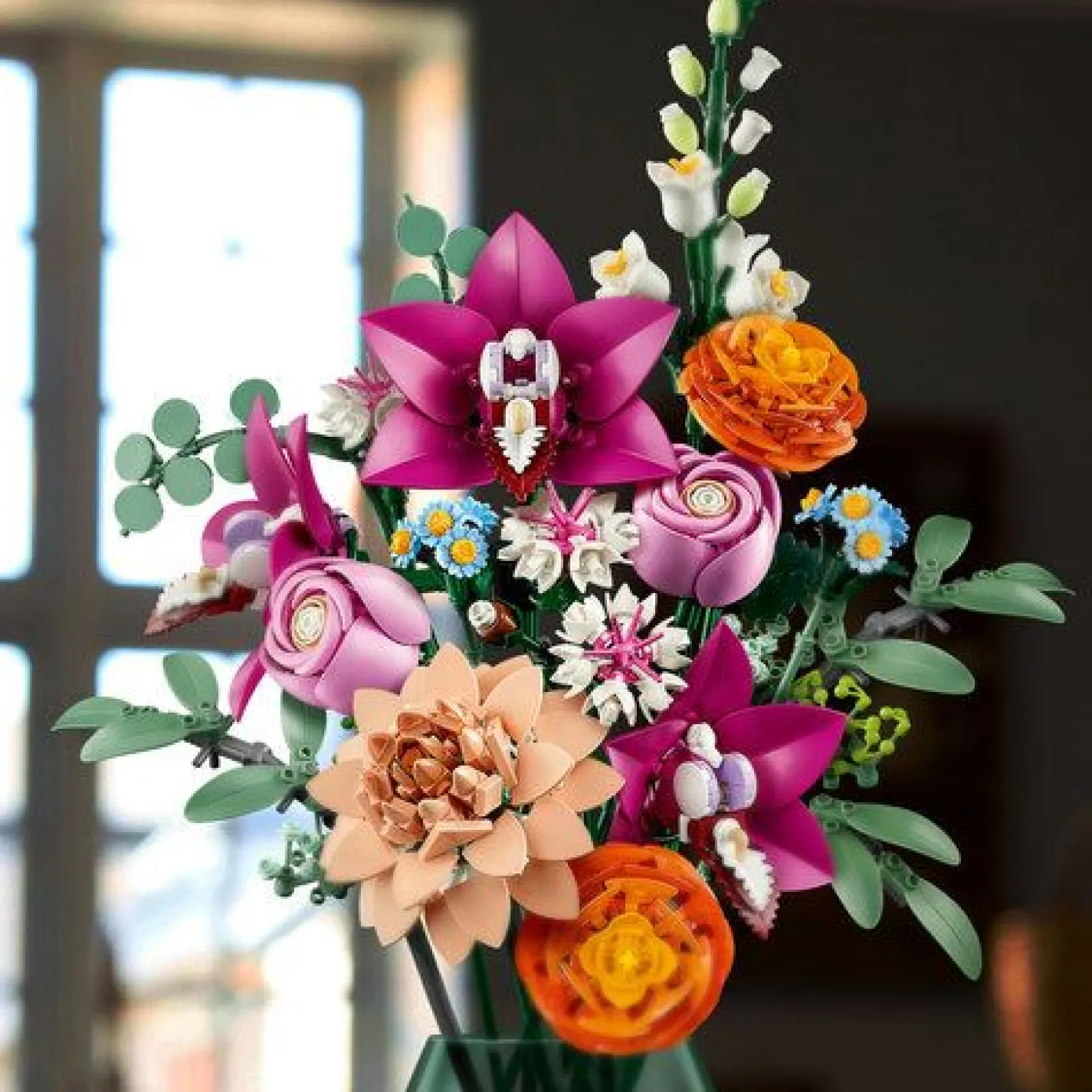 Sale Lego Buquê De Flores Cor-De-Rosa Elegante