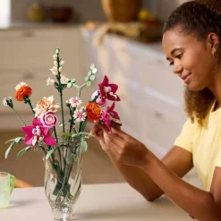 Sale Lego Buquê De Flores Cor-De-Rosa Elegante