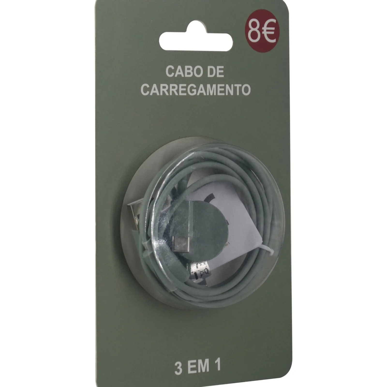 Onetop Cabo De Carregamento 3 Em 1 Verde Fusion