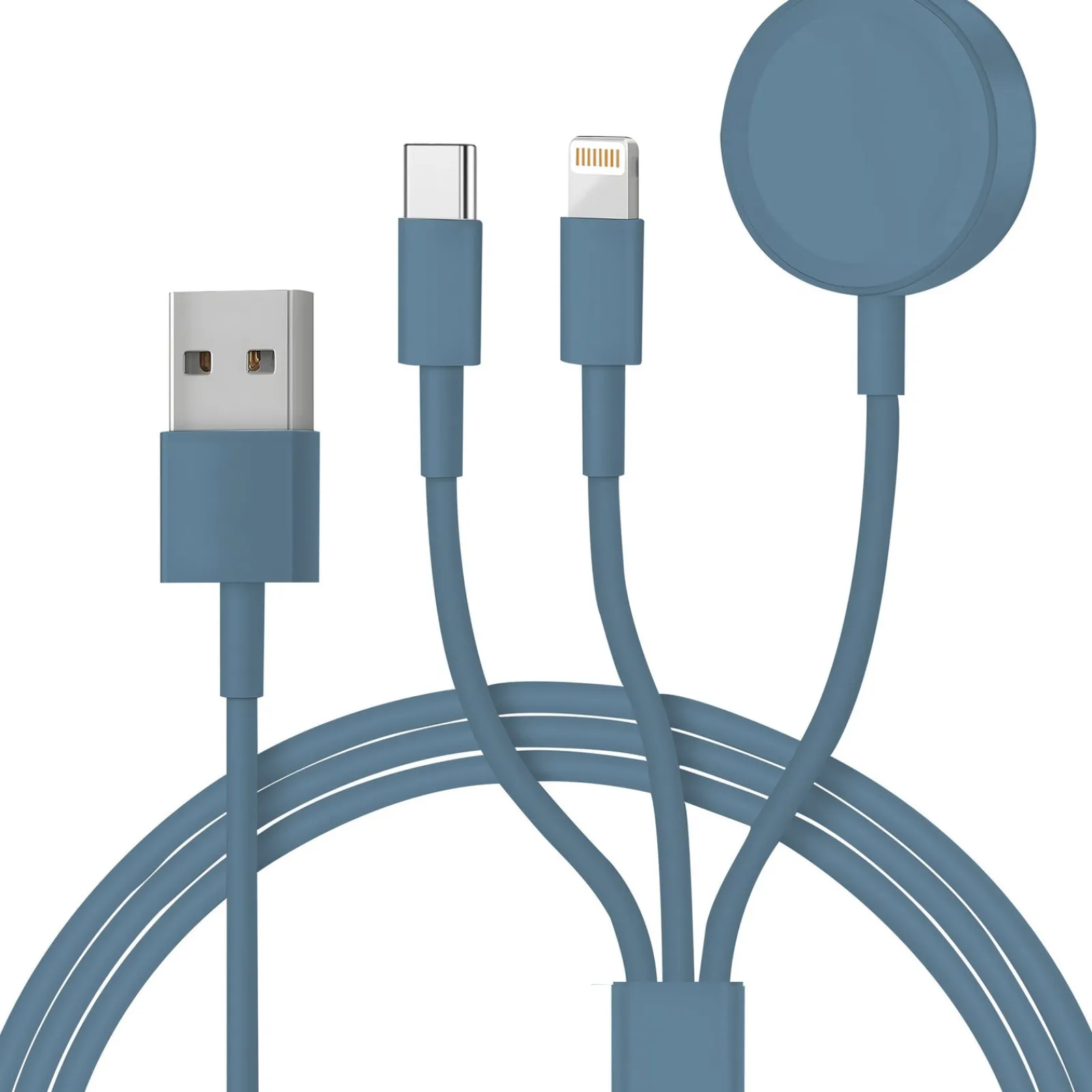 Onetop Cabo de Carregamento 3 em 1 Azul Fusion