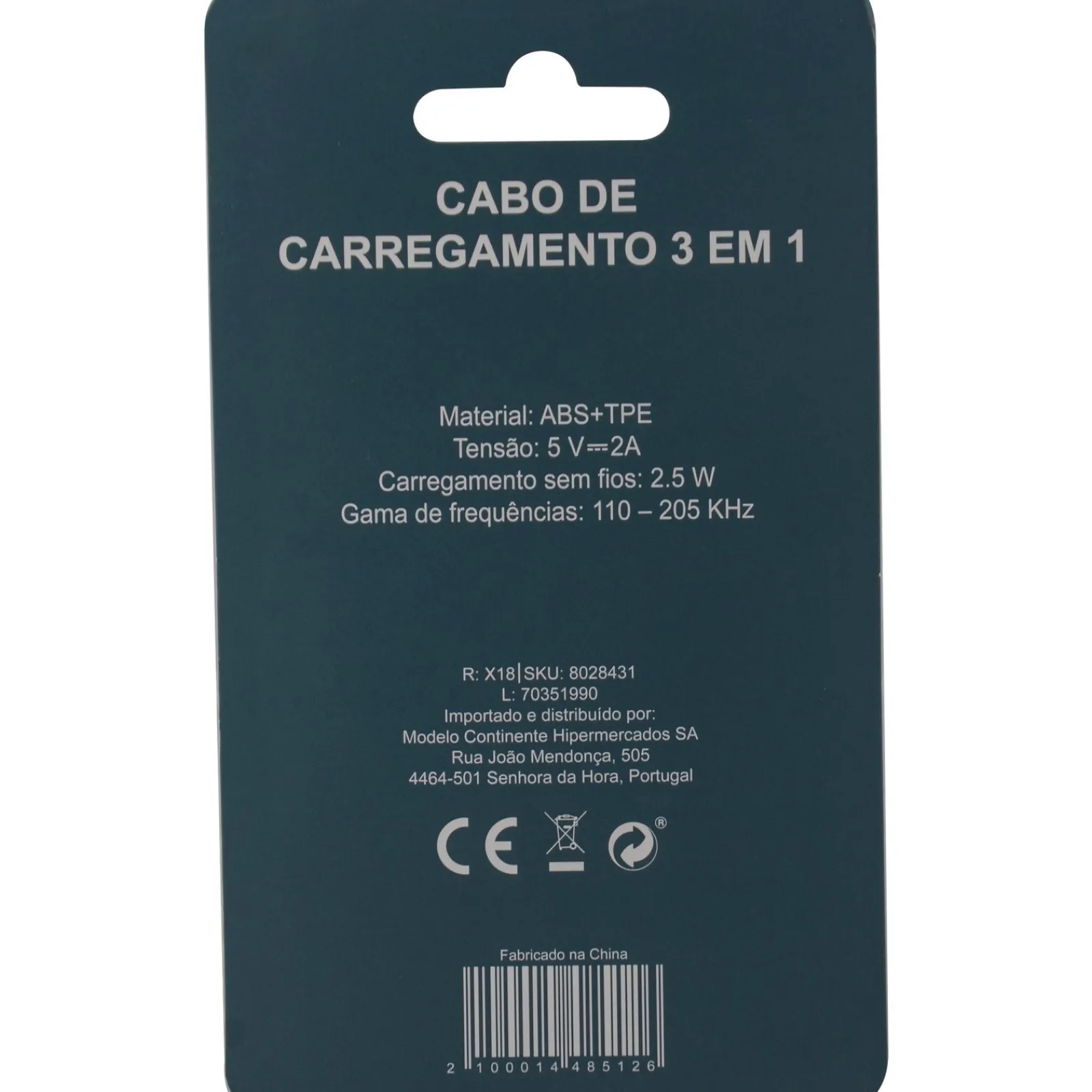 Onetop Cabo de Carregamento 3 em 1 Azul Fusion