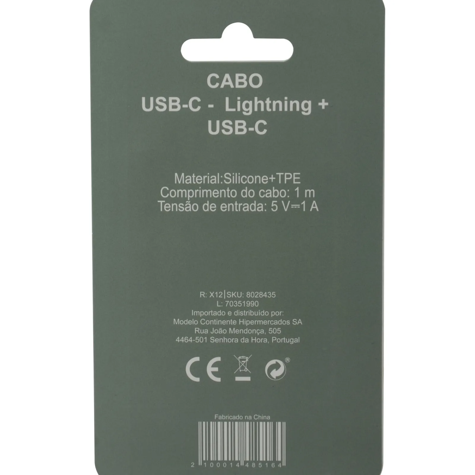 Onetop Cabo De Telémovel Multi Verde Fusion