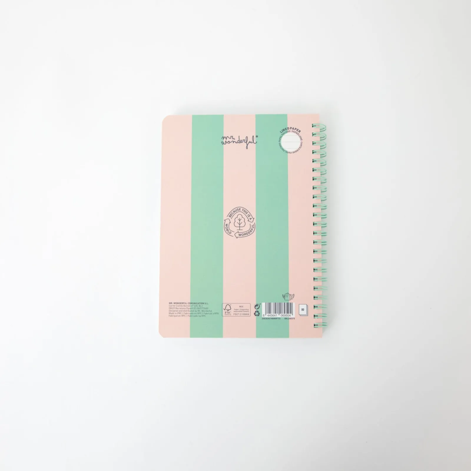 Hot Mr Wonderfull Caderno A5 - Art Is In The Air