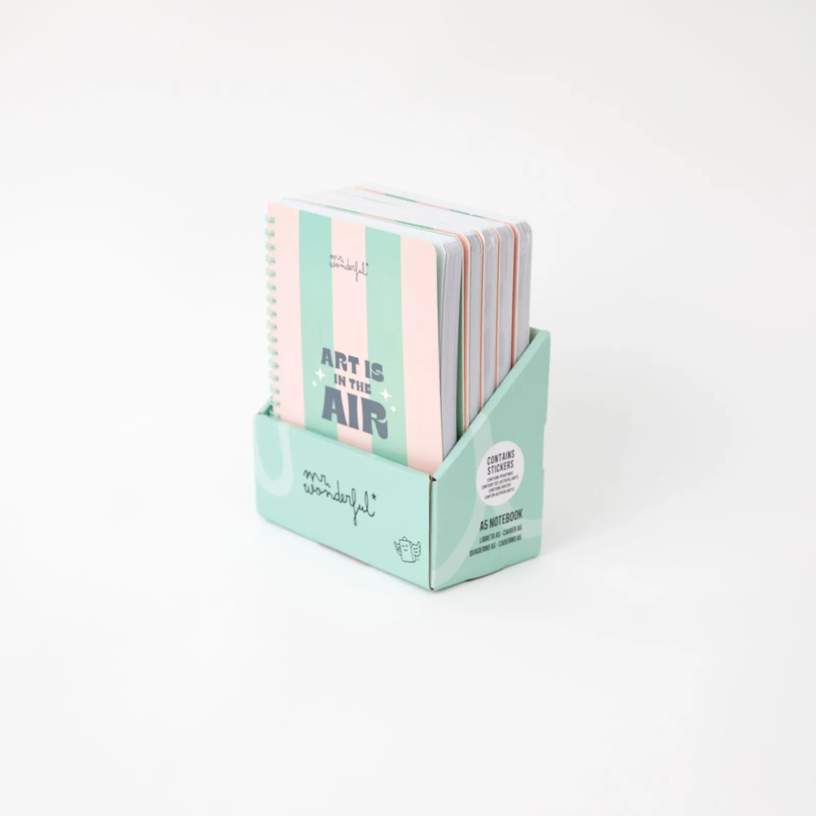 Hot Mr Wonderfull Caderno A5 - Art Is In The Air