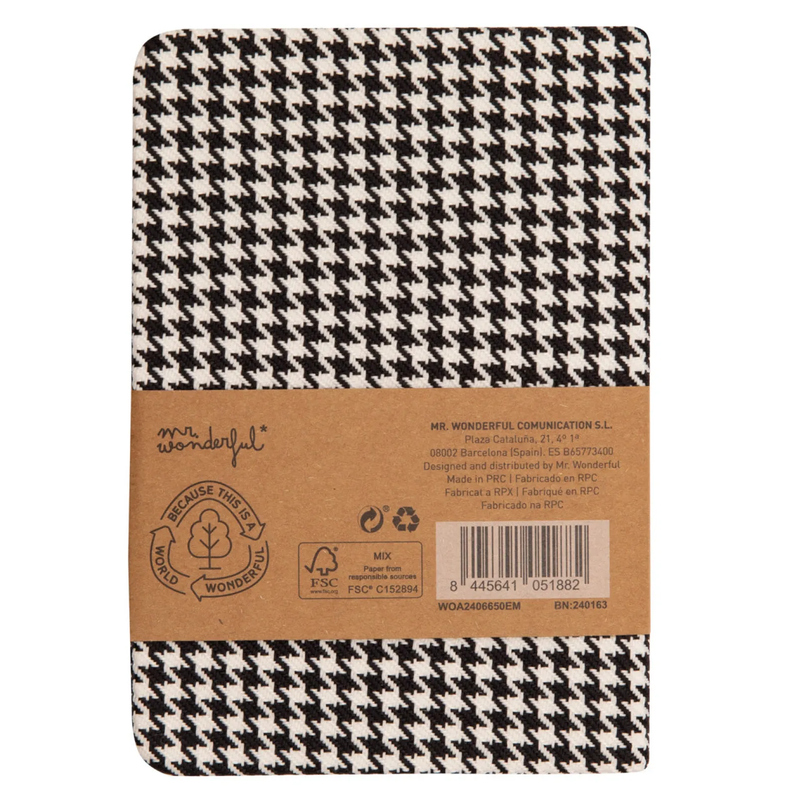 Mr. Wonderful Caderno A6 - Aubergine - In The Middle