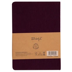 Mr. Wonderful Caderno A5 - Aubergine In The Middle