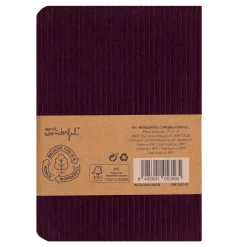 Mr. Wonderful Caderno A6 - Aubergine In The Middle