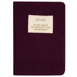 Mr. Wonderful Caderno A6 - Aubergine In The Middle