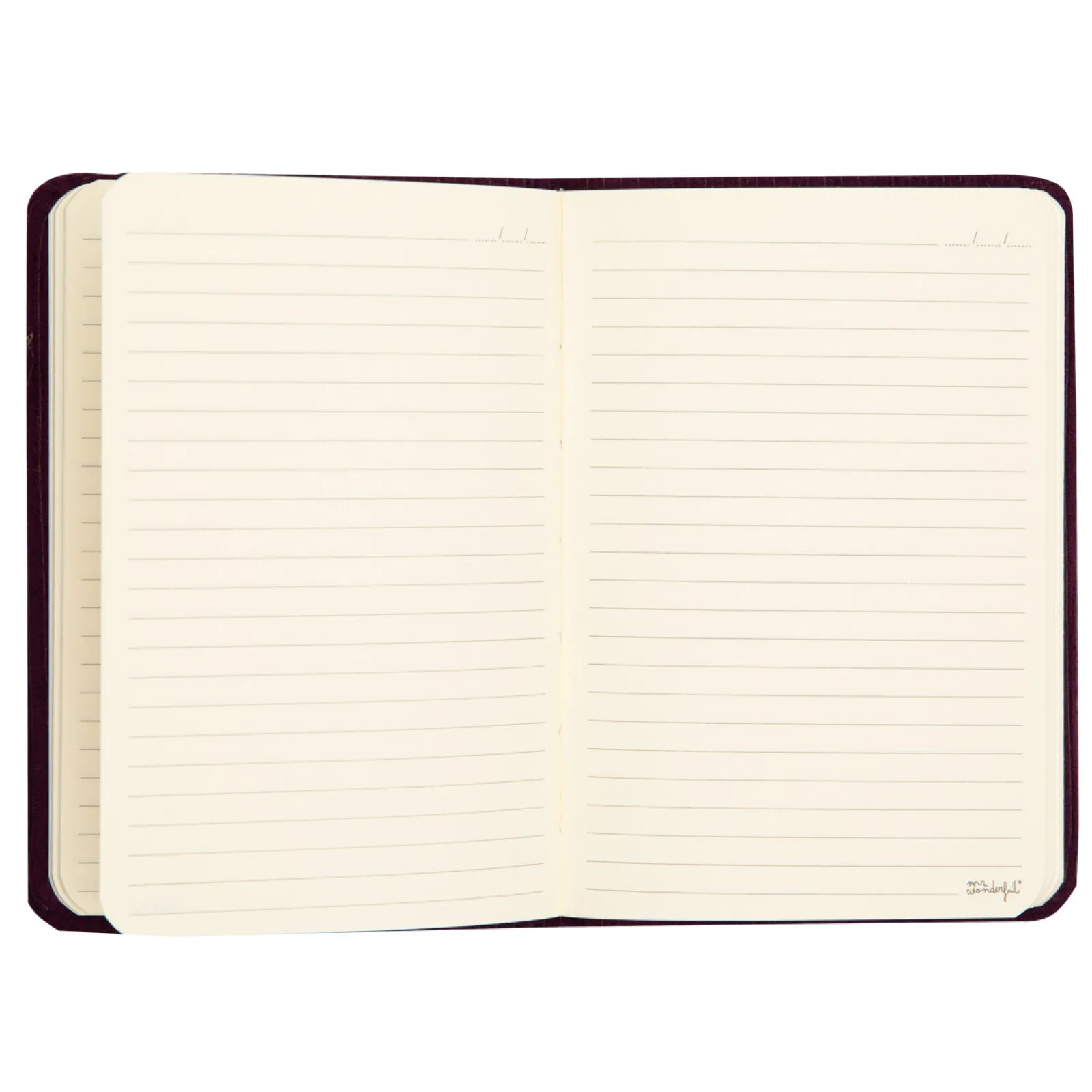Mr. Wonderful Caderno A6 - Aubergine In The Middle
