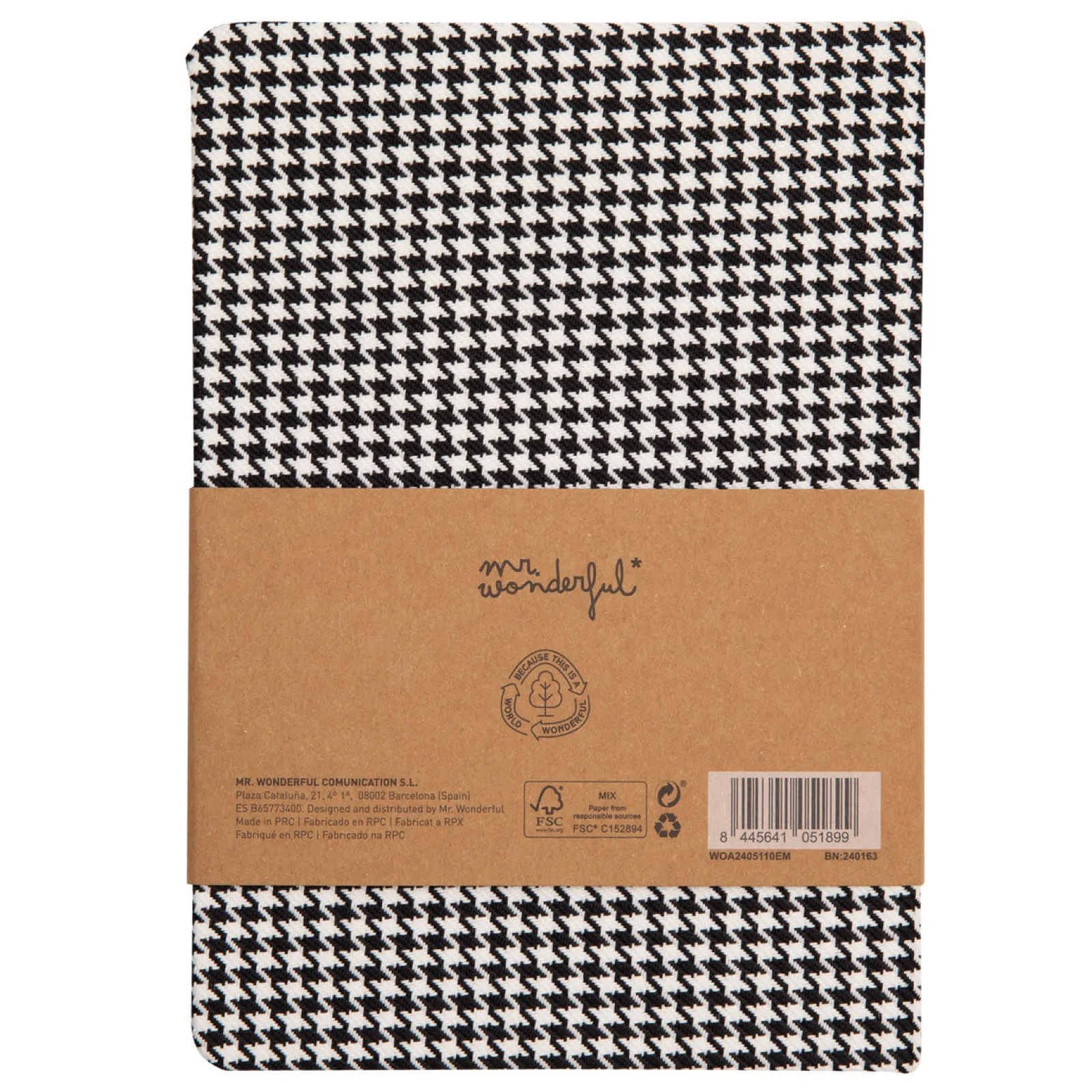Outlet Mr. Wonderful Caderno A5 - Fabric These Are A Few