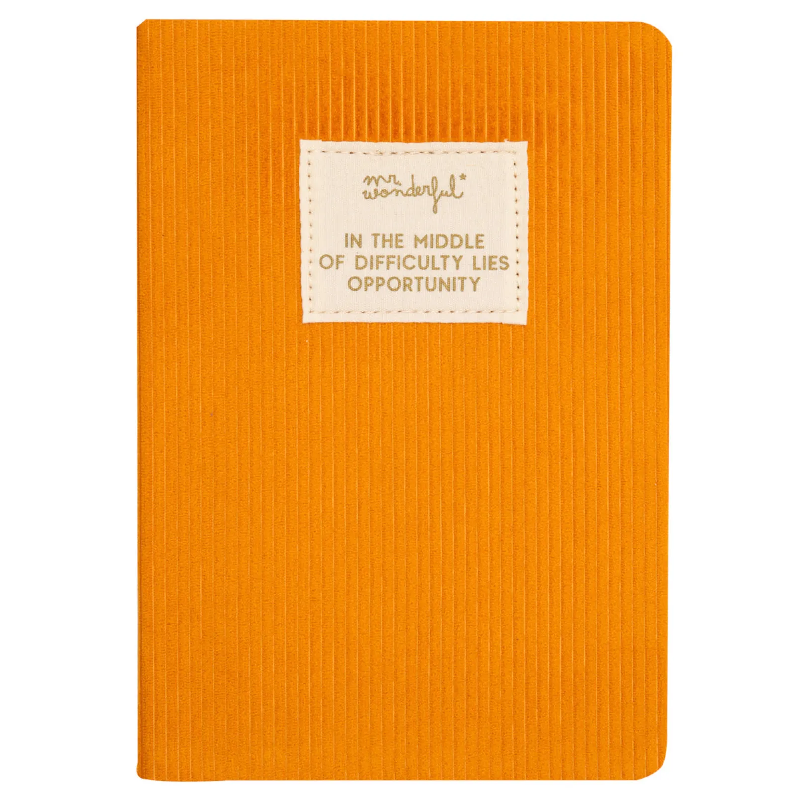 Mr. Wonderful Caderno A5 - Mustard In The Middle