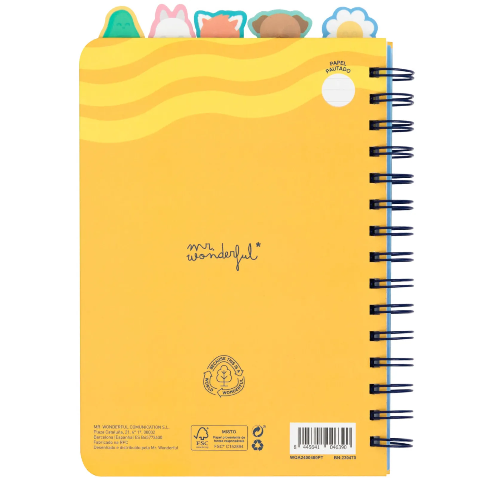 Mr. Wonderful Caderno A5 - Para Grandes Metas